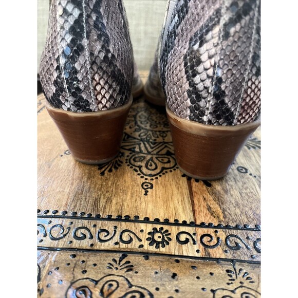 Dolce Vita Booties Women's Size 6 Gray-purple Ankle Boots Faux Snakeskin - Picture 8 of 10